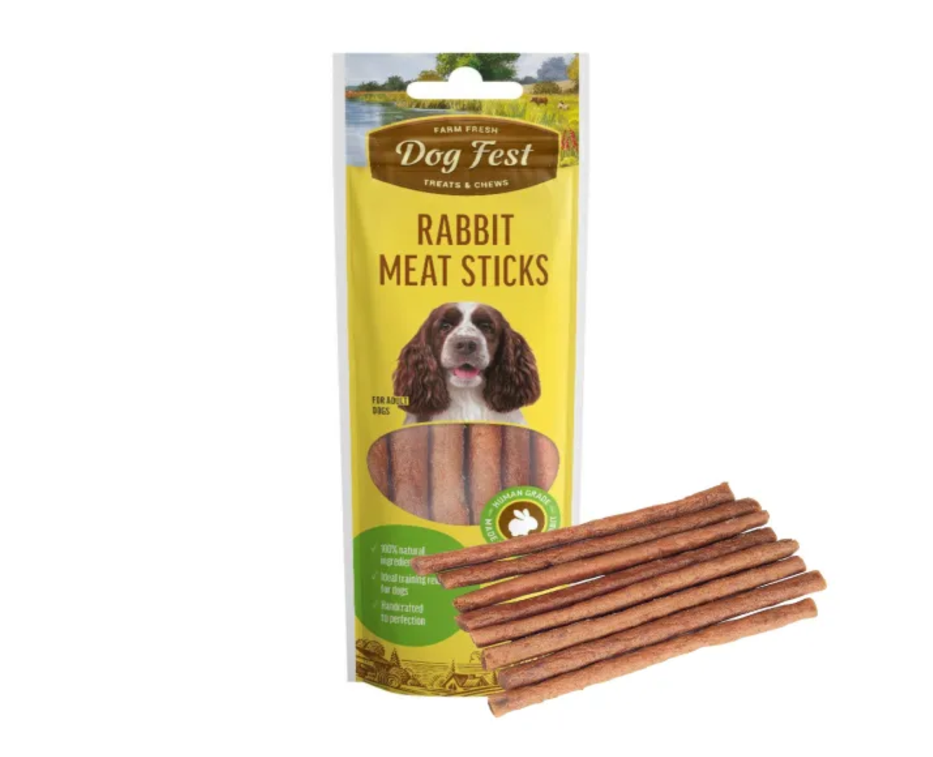 DOG FEST MEAT STICKS RABBIT FOR DOG 45G